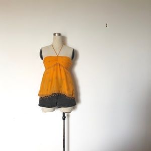 Denim & Supply Ralph Lauren - Orange Halter Top